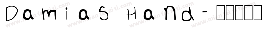 Damias Hand字体转换